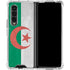 Algeria Flag Distressed Galaxy Z Fold4 5G Clear Case